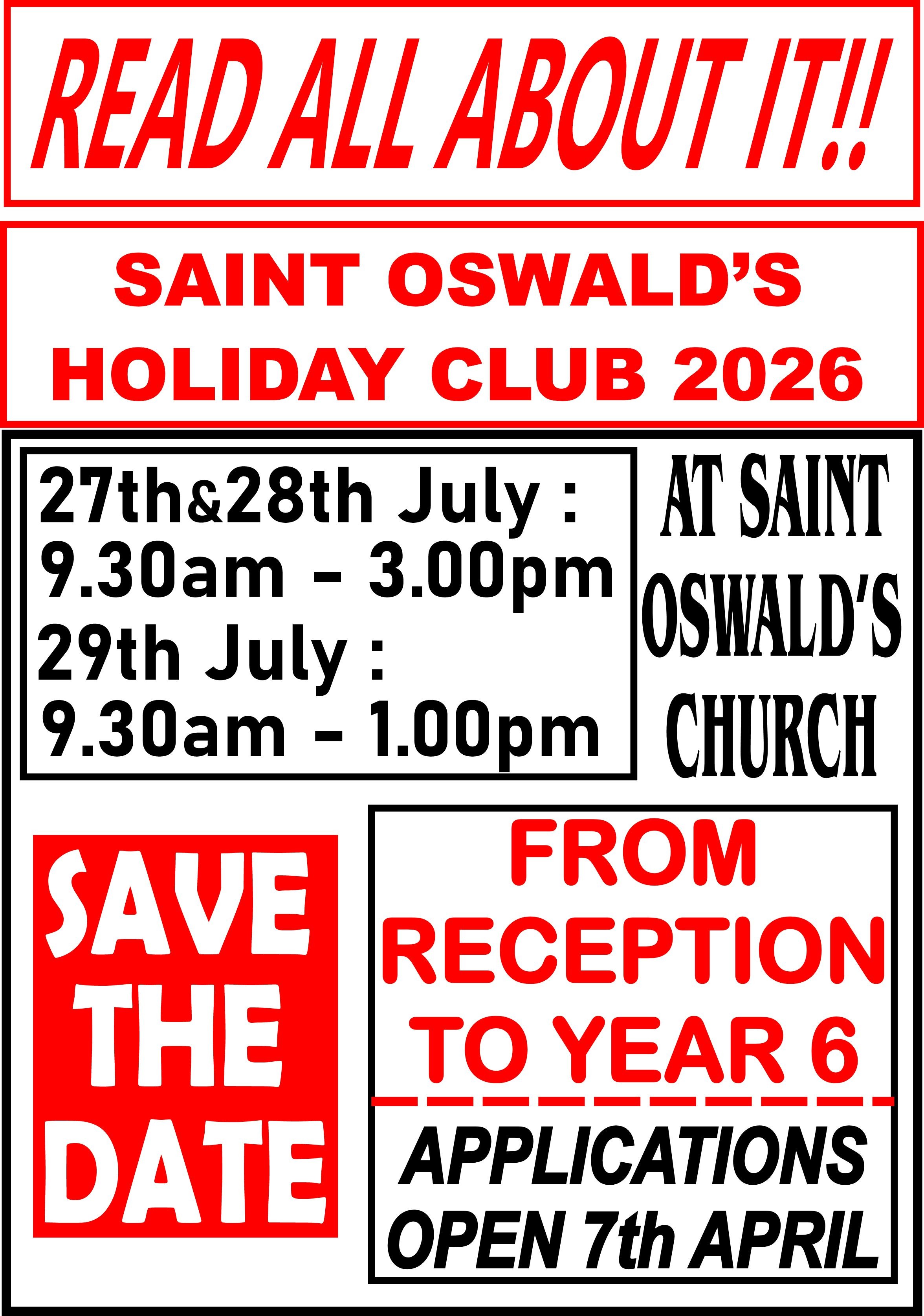 Holiday Club 2026 Poster